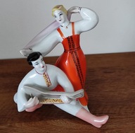 Wołyń Figurka Taniec Ukraiński Porcelanowa ZHK Polonne Soviet Kazaczok