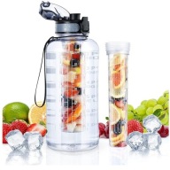 BUTELKA BIDON NA WODĘ Z ZAPARZACZEM MIARKĄ MOTYWACYJNĄ DUŻA 2L SPORTOWA