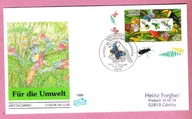 Niemcy 1996 FDC zn+MARG. fauna tropikalna, owady, żuki, motyle, ptaki, żaby
