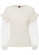 Sweterek markowy ecru; 44/46 nowy