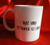 Kubek handmade z humorystycznym napisem