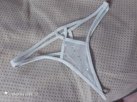 Majtki stringi brokatowe