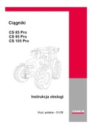 Case CS 85 Pro, 95 Pro, 105 Pro - instrukcja obsługi ciągników kołowych PL