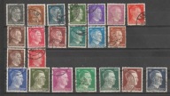 Niemcy III Rzesza Hitler Mi 781/798 + 826/827 kasowany