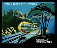Grenada Grenadyny / Mini arkusz 525 ( Kolejnictwo ) 1982 r./ czysty