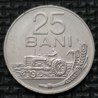 *RUMUNIA [0471]*25 Bani 1966 Republika Socjalistyczna Herb ROMANIA, Traktor