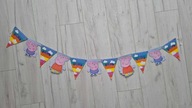 Girlanda Świnka Peppa Pig George 140 cm urodzinowa urodziny przyjęcie