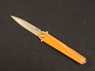 MKM Flame Dagger Wood, Stonewashed M390 by Michael Zieba