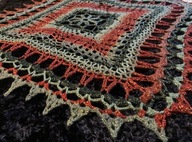 Boże Narodzenie Elegancka Świąteczna Serweta Nakładka na Obrus Handmade