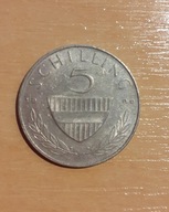 Austria 5 szylingów 1990