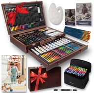 ZESTAW ARTYSTYCZNY 209el W WALIZCE Malowanie PREZENT DLA DZIECKA +GRATISY