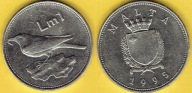 MALTA 1 LIR 1995 r.