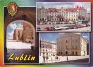 LUBLIN - DZIEDZINIEC ZAMKOWY - PLAC ZAMKOWY - STARY RATUSZ - HERB