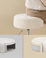 Krzesło Stołek do Makijażu REGULOWANE Fotel Krzesło do Toaletki OBROTOWE