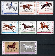 Polska . Fi 1592-1599 ( Jeździectwo ) 1967 r. / czyste