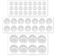 Odbojniki Gumowe Silikonowe Samoprzylepne 46szt.