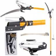 RĘCZNE NOŻYCZE SEKATOR DO DRZEW GAŁĘZI TELESKOPOWY NA WYSIĘGNIKU 240 CM