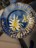 Kobaltowa patera RS PRUSSIA / tułowice1890-1910 r , UNIKAT