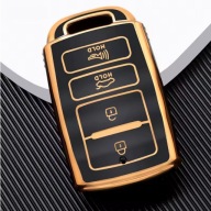 Czarno-złote etui na kluczyk KIA – Cadenza K7 K-04 Series K9 Sorento K900