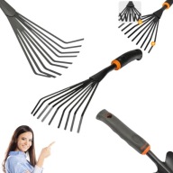 GRABKI METALOWE OGRODOWE MAŁE OGRODNICZE DO LIŚCI CHWASTÓW BRADAS DE LUXE