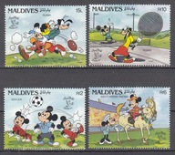 1990 Malediwy bajki Disneya Mi 1411-14