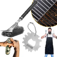 SZCZOTKA RĘCZNA DRUCIANA DO CZYSZCZENIA RUSZTU 45CM SKROBAK METAL OTWIERACZ