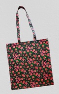 MAMAJASTUDIO Torba na zakupy,bawełniana torebka na ramię,shoperka kwiaty