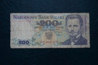 Banknot Polska PRL 200 złotych ser EM 1988 rok !!!
