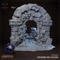Crumbling Ruins - Roadside - terrain podłoże RPG DnD D&D - druk 3D 14K