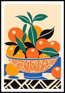 A2 PLAKAT DO KUCHNI RESTAURACJI PÓŁMISEK Z CYTRUSAMI POMARAŃCZE CYTRUSY