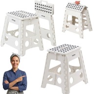 TABORET STOŁEK SKŁADANY ANTYPOŚLIZGOWY SCHODEK MOCNY STABILNY 150KG 39CM