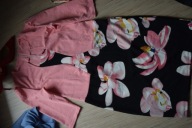 PIĘKNA SUKIENKA W KWIATY GÓRA ALA BOLERKO_42