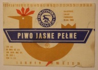 ETYKIETA - PIWO JASNE PEŁNE - BROWAR ŁOMŻA