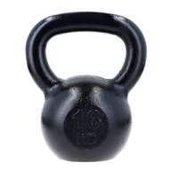 KETTLEBELL ŻELIWNY 16KG ODWAŻNIK DO ĆWICZEŃ FITNESS KETTLE HANTLA