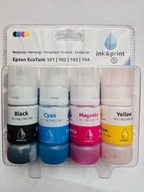 ZESTAW 4x TUSZ EPSON ECOTANK 101 102 103 104