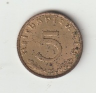 III Rzesza 5 pfennig 1939 E