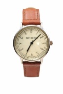 Klasyczny zegarek DIE ZEIT - skórzany pasek + minimalistyczny Vintage