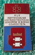 ODZNAKA XLV INDYWIDUALNE MISTRZOSTWA POLSKI SENIORÓW W BOKSIE GDAŃSK 1974