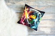 Poduszka prezent, z imieniem Lego Ninjago 40x40cm