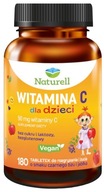 Naturell Witamina C dla dzieci bez cukru laktozy 180 tabletek do żucia