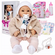 Lalka Bobas JAK ŻYWA INTERAKTYWNA REALISTYCZNA mówi i śpiewa ZESTAW XXL