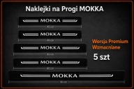 5 szt - OPEL MOKKA Naklejki ochronne na progi Bagażnik