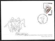 *FDC ROCZNIK 1990 Fi 3120 kas. PIŁKA NOŻNA