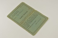 KARTA WYPŁAT PRZEMYSŁU WĘGLOWEGO 1953 r. ZIEMOWIT