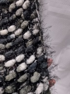 EVA Szalik kudłaty w bąbelki 150x30 NOWY