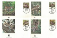 02-FDC-KR27- Salwador , WWF,1988, Dzikie koty