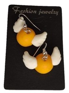 KOLCZYKI MODELINY HARRY POTTER ZŁOTY ZNICZ SNITCH