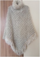 Śliczne twarzowe Ponczo Peleryna INVERSE r. uniwersalny