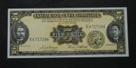 Filipiny - banknot - 5 Pesos 1953 -1957 rok