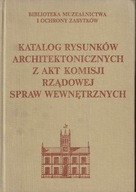 Katalog rysunków architektonicznych z akt Komisji RSW w AGAD